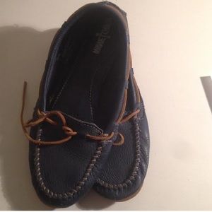 Minnetonka navy leather